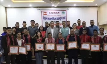 पदक विजेता मुक्केवाज सम्मानित