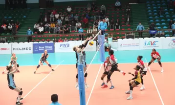 महिला भलिबल : कीर्गिस्तानले बङ्गलादेशलाई हरायो