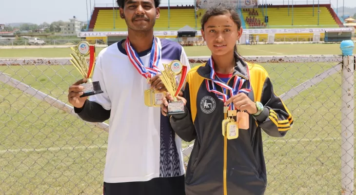 बागमती प्रदेश खेलकुद : सुजित र डिना उत्कृष्ट खेलाडी