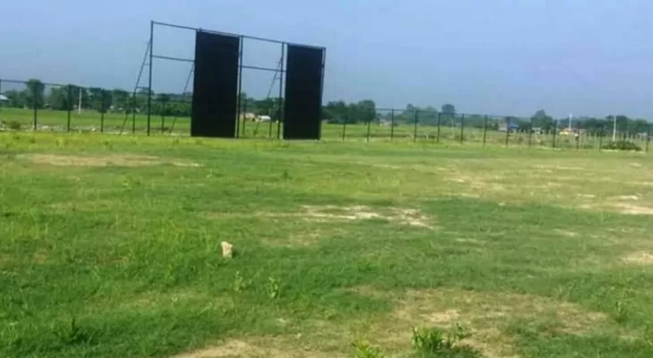 कञ्चनपुरमा क्रिकेट मैदान निर्माण हुँदै