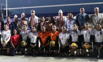 एपीएफ इटहरीमा जारी राष्ट्रिय महिला भलिबल प्रतियोगिताको सेमिफाइनलमा