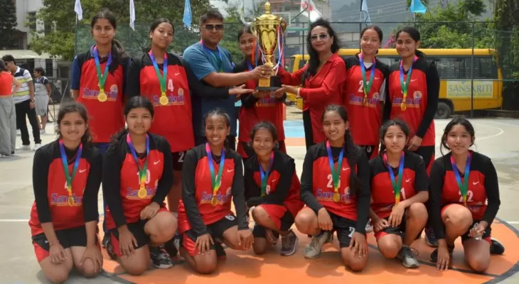 अन्तरविद्यालय बास्केटबल प्रतियोगिताको उपाधि संस्कृति र युलेन्सलाई