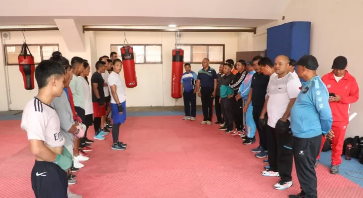 बक्सिङ र एथलेटिक्सको तयारी निरीक्षण