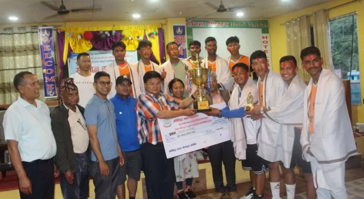 ‘मेयर कप’ बास्केटबल प्रतियोगिताको विजेता खेलाडीलाई सम्मान