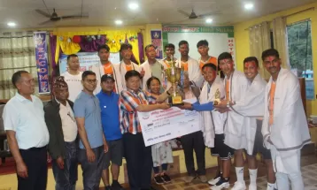 ‘मेयर कप’ बास्केटबल प्रतियोगिताको विजेता खेलाडीलाई सम्मान