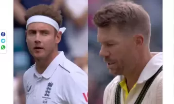 टेस्ट क्रिकेटमा १६ औं पटक ब्रोडको शिकार बने वार्नर