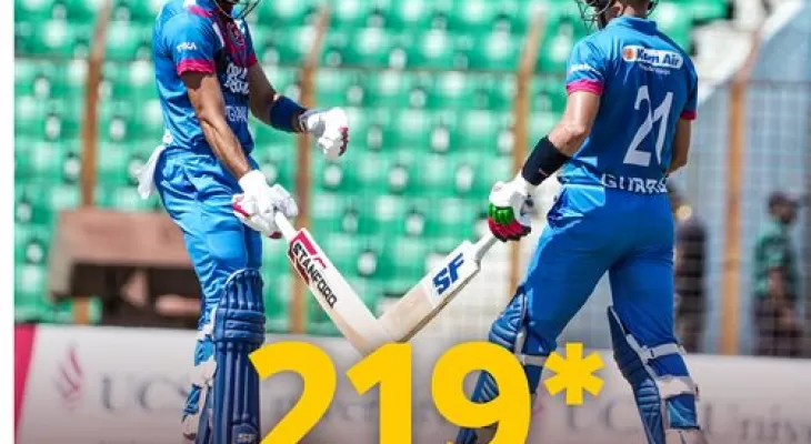 अफगानिस्तानले बनायो इतिहासकै सबैभन्दा ठूलो ओपनिङ साझेदारीको कीर्तिमान