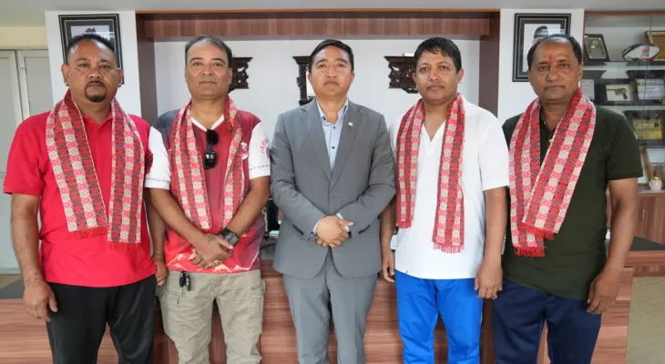 तेक्वान्दो प्रशिक्षक दक्षिण कोरिया जाँदै