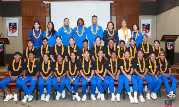 मैत्रीपूर्ण खेलका लागि महिला फुटबल टोलीको बिदाइ