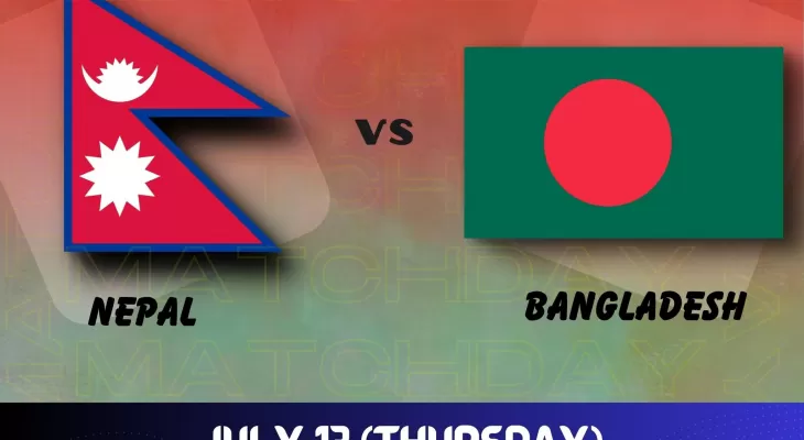 पहिलो मैत्रीपुर्ण खेलमा नेपाल घरेलु टोली बङ्गलादेशसँग खेल्दै