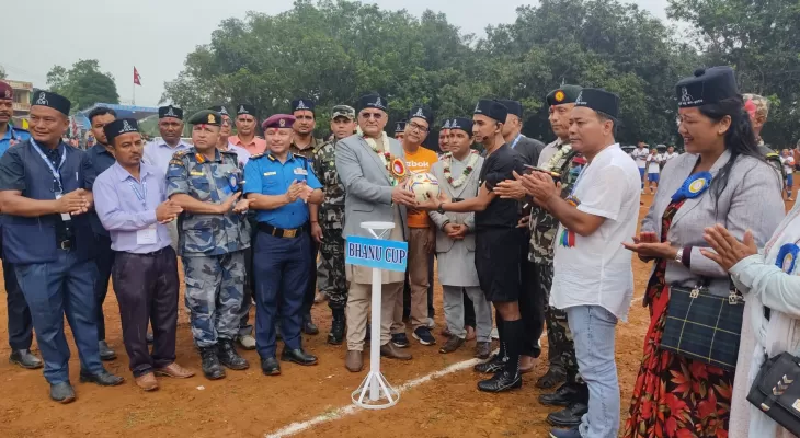 भानुकप फुटबल : उद्घाटन खेलमा सेभेन स्टार विजयी