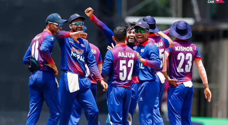 Nepal defeats UAE 'A' in the ACC Emerging Teams Asia Cup by three wickets