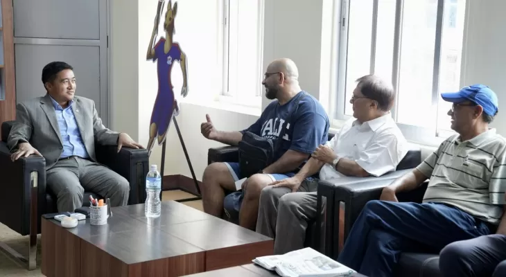 NSC member secretary and German Judo coach Mansur meet