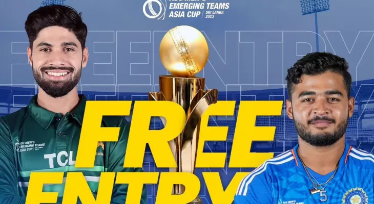 एसिसी इमर्जिङ एसिया कपको उपाधिका लागि भारत र पाकिस्तान भिड्दै