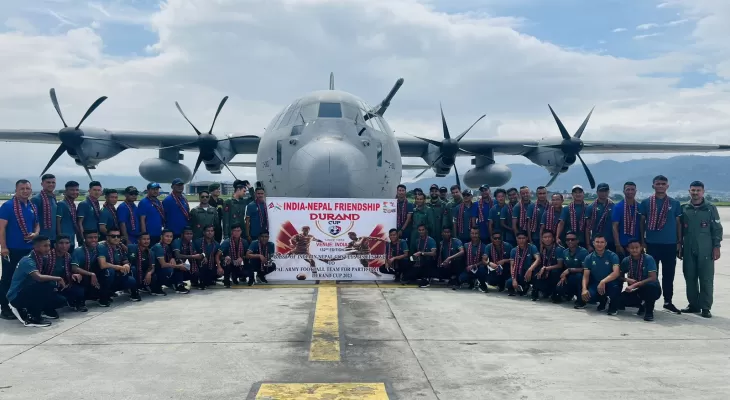 त्रिभुवन आर्मीको टोली फुटबल खेल्न भारततर्फ प्रस्थान