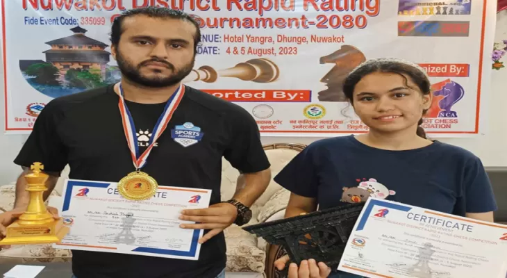 रापिड बुद्धिचाल प्रतियोगिताको उपाधि आशिषलाई