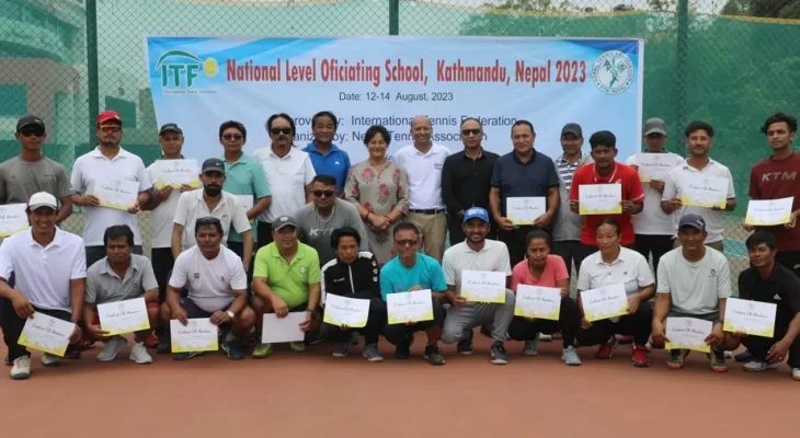 नेसनल प्लेस टेनिस कोर्स सुरु