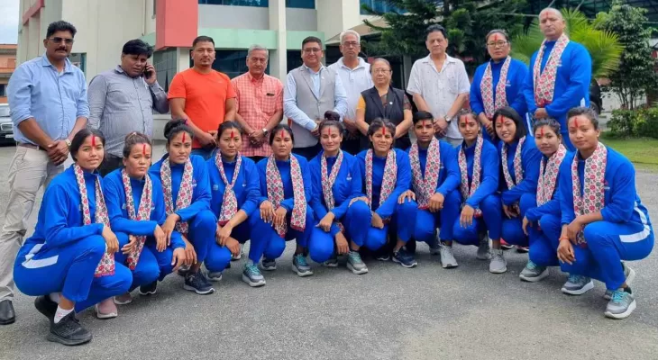 एसियाली खेलकुदमा सहभागी हुने कबड्डी टोलीको बिदाई