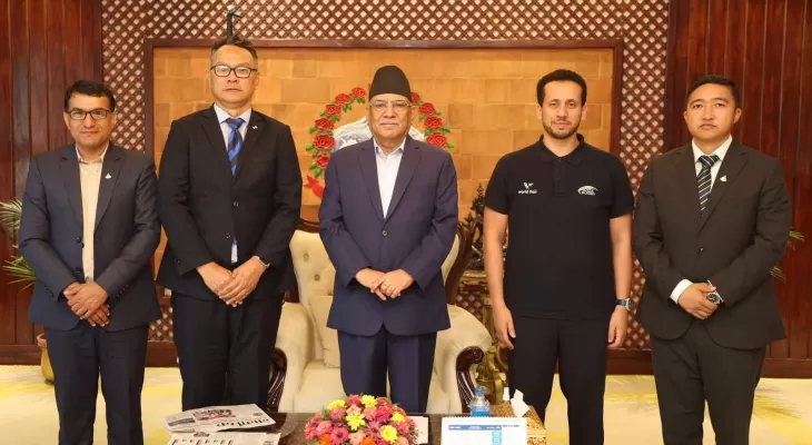 प्रधानमन्त्री दाहाल र एसिया रग्बीका अध्यक्ष कायसबीच छलफल