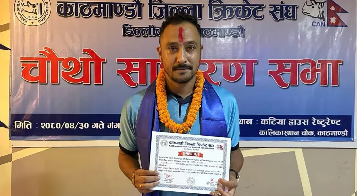 पूर्वकप्तान पारस खड्काले अध्यक्षमा उम्मेदवारी दिने