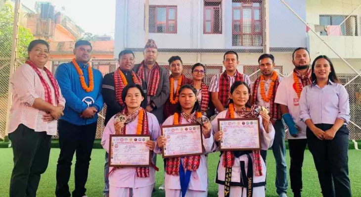 आईटीएफ पदक विजेता सम्मानित