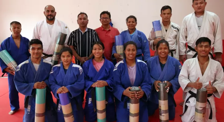 जुडो टोलीलाई श्रेष्ठको सहयोग