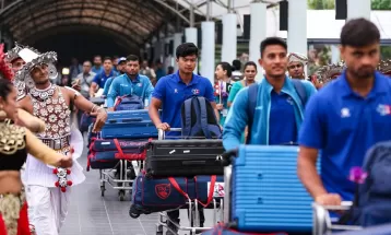 एसिया कप २०२३ : भारतविरूद्धको खेलका लागि नेपाली टोली श्रीलंकामा (फोटो फिचर)