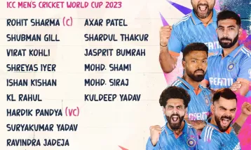 एकदिवसीय विश्वकपका लागि भारतीय टोली घोषणा