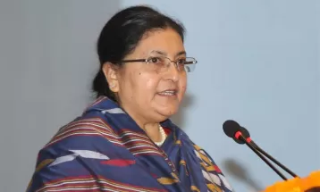 नेपाली क्रिकेट टोलीलाई पूर्वराष्ट्रपति भण्डारीको बधाई