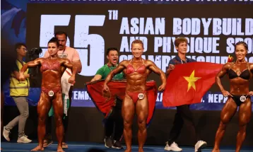 एसियन शारीरिक सुगठन स्पोर्टस् च्याम्पियनसिपमा रजनीलाई स्वर्ण