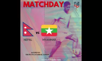 राष्ट्रिय फुटबल टोलीले आज म्यान्मार बिरुद्ध खेल्दै