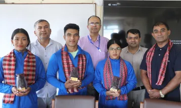 जुडो खेलाडीलाई महेन्द्र रत्न क्याम्पसको बिदाइ