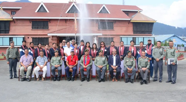 एसियाडमा सहभागि हुने खेलाडी, प्रशिक्षक र अफिसियलको बिदाइ