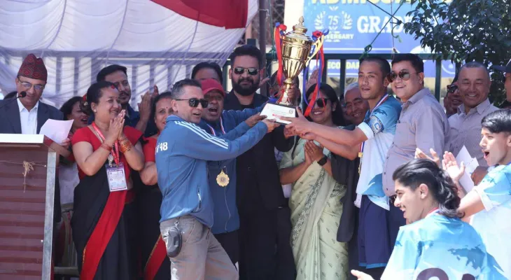 प्रयागराज सिंह सुवाल स्मृति फुटसल प्रतियोगिताको उपाधि वडा नं १४ लाई