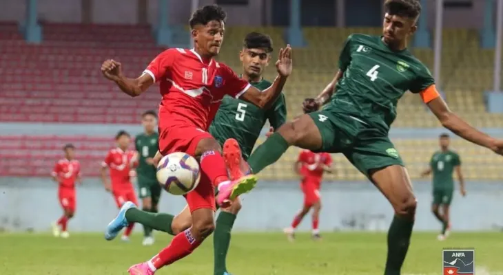 SAFF U-19 : Nepal was defeated by Pakistan