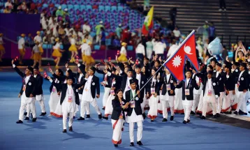 Nepal's table tennis team was disqualified in the group round of the 19th Asian Games