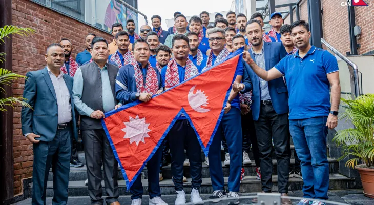 एसियाडका लागि नेपाली क्रिकेट टोलीको बिदाइ