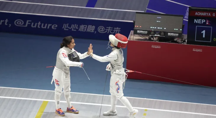 एसियाली खेलकुद : फेन्सिङमा नेपाली खेलाडी असफल