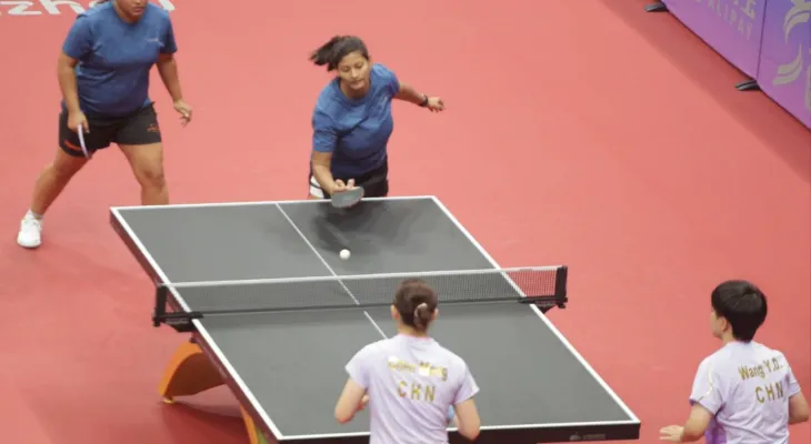 Sikka and Navita of Nepal were defeated in table tennis at the 19th Asian Games