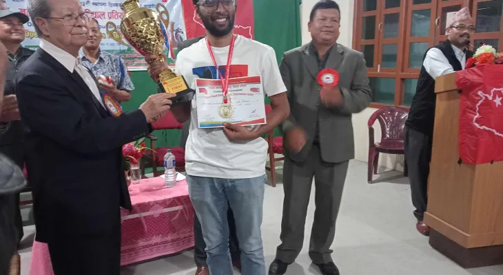खुल्ला रापिड रेटिङ्ग बुद्धिचाल प्रतियोगितामा रुपेश जैसवाल प्रथम