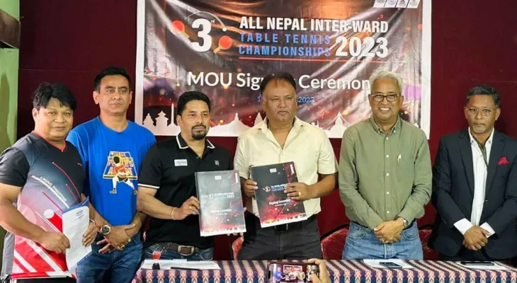 अन्तर वडा टेबलटेनिसलाई सुमनको साथ