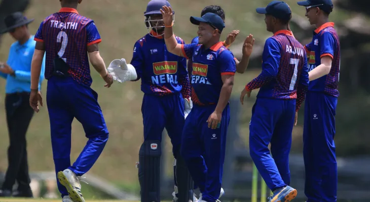 Nepal defeats Iran in the ACC Men's U19 Premier Cup 2023 by 274 runs