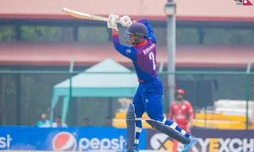 त्रिकोणात्मक टी–२० सिरिज : नेपालले दोस्रो विकेट गुमायो