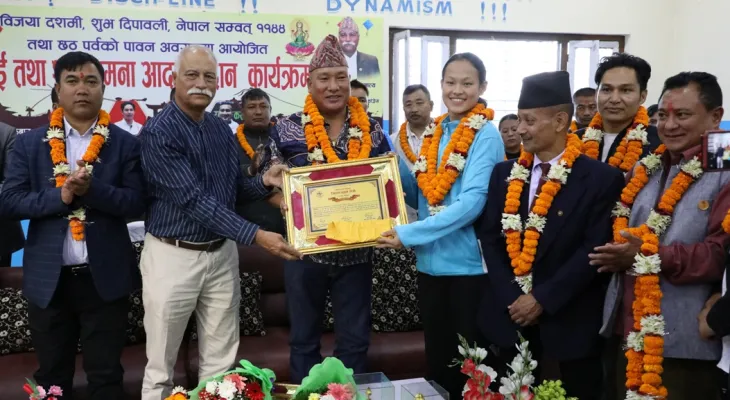 रजत विजेता एरिका सम्मानित