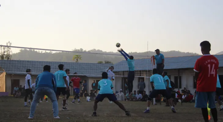 दोस्रो बकैया गाउँपालिका स्तरीय पुरुष भलिबल प्रतियोगिता सुरु