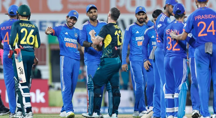 दोस्रो टी–२० मा भारतले अस्ट्रेलियालाई ४४ रनले हरायो