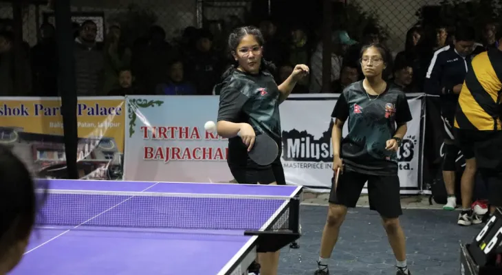 रात्रीकालिन टेबल टेनिस सुरु