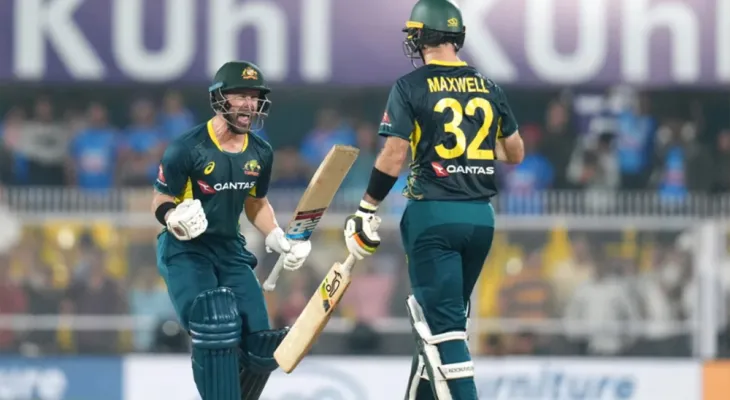 तेस्रो टी-२० खेलमा अस्ट्रेलियाले भारतलाई ५ विकेटले हरायो