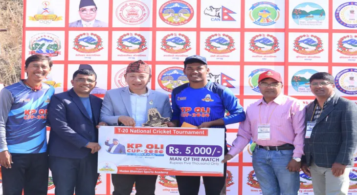 केपी ओली कप राष्ट्रिय टी–२० क्रिकेट प्रतियोगितामा कोशी प्रदेशको सान्त्वना जित