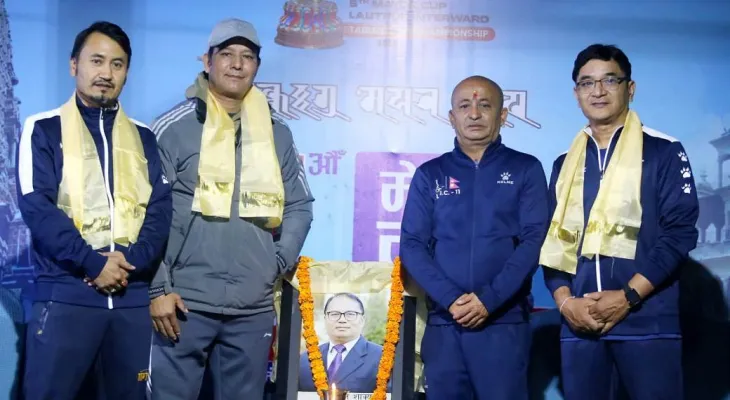 पुरुष टिम इभेन्टमा वडा ११ लाई स्वर्ण